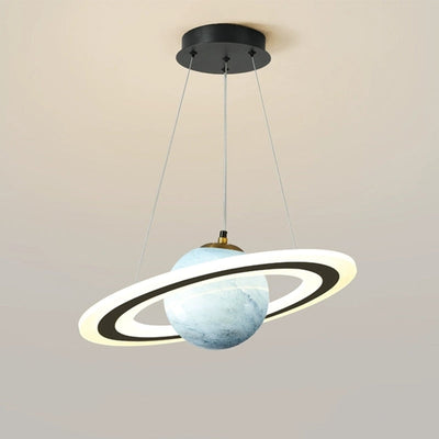 NovaSphere Planet Pendant Light Celestial Glow Fixture - OpalDwell