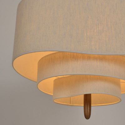 LuminaWeave Fabric Chandelier for Warm Cozy and Elegant Ambience OpalDwell