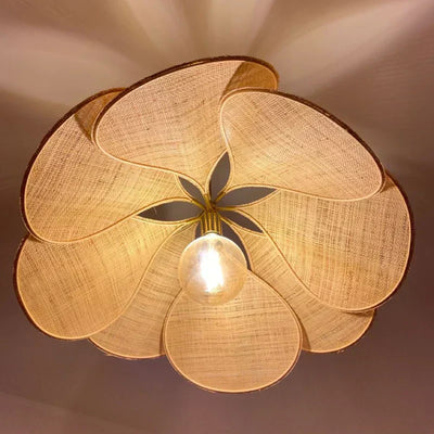 Vellora | Petal Pendant Light With Soft Floral Glow For Living Rooms - OpalDwell