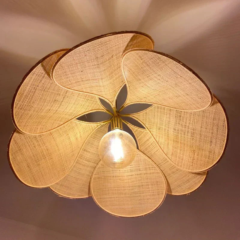 Vellora | Petal Pendant Light With Soft Floral Glow For Living Rooms - OpalDwell