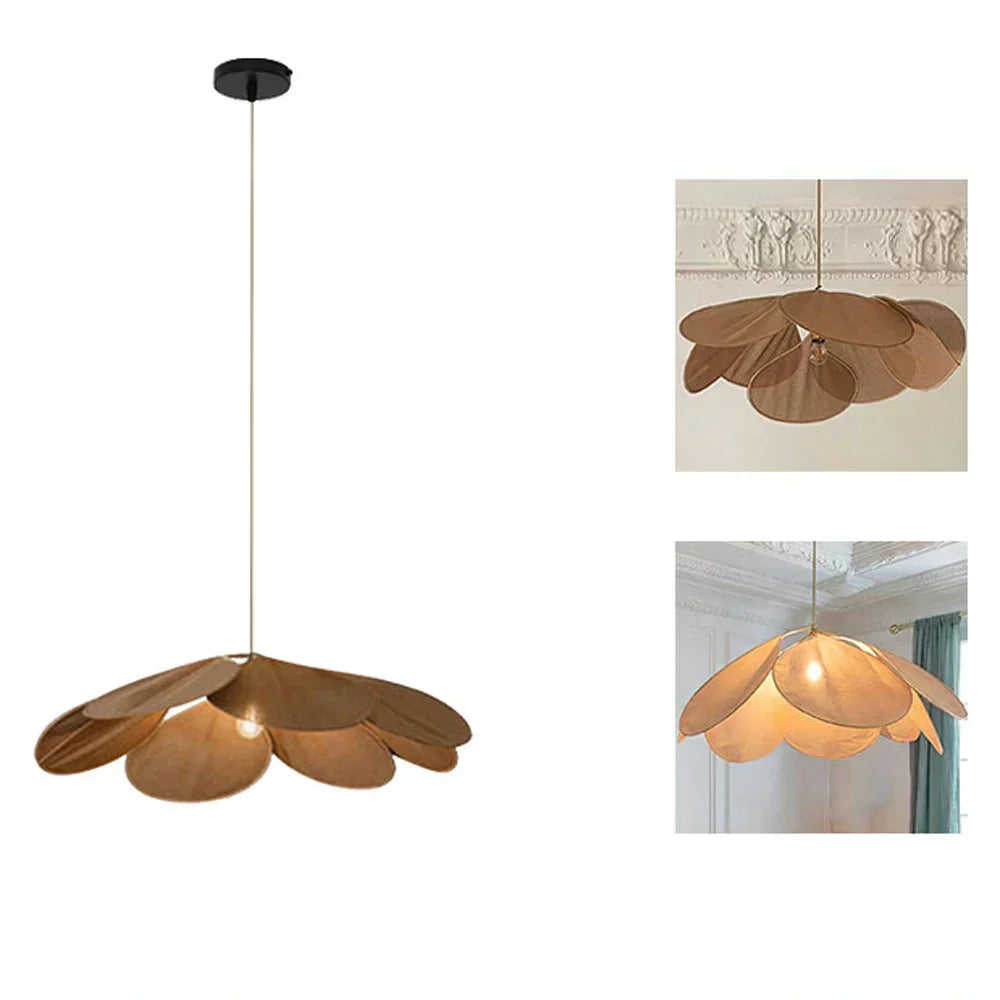 Vellora | Petal Pendant Light With Soft Floral Glow For Living Rooms - OpalDwell
