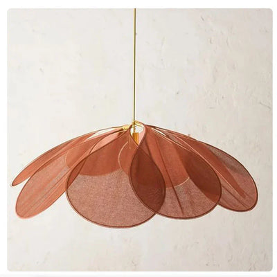 Aurora Bloom Petal Pendant Light with Elegant Floral Glow - OpalDwell