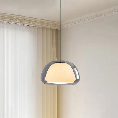 Luminex | Double Glass Dome Pendant Light With Soft Glow - OpalDwell