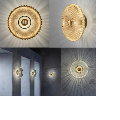 AeroLume Ripple Glass Wall Lamp for Ambient Lighting - OpalDwell