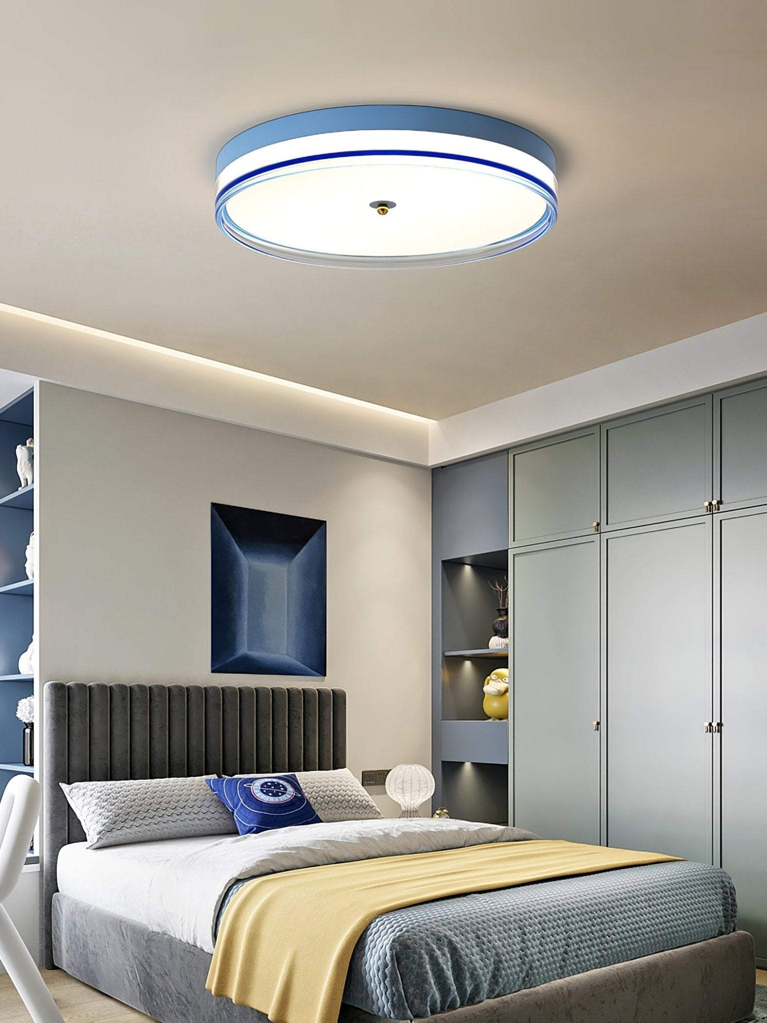 Nyra Ceiling Light Modern Minimalist Glow By LumaNova - OpalDwell