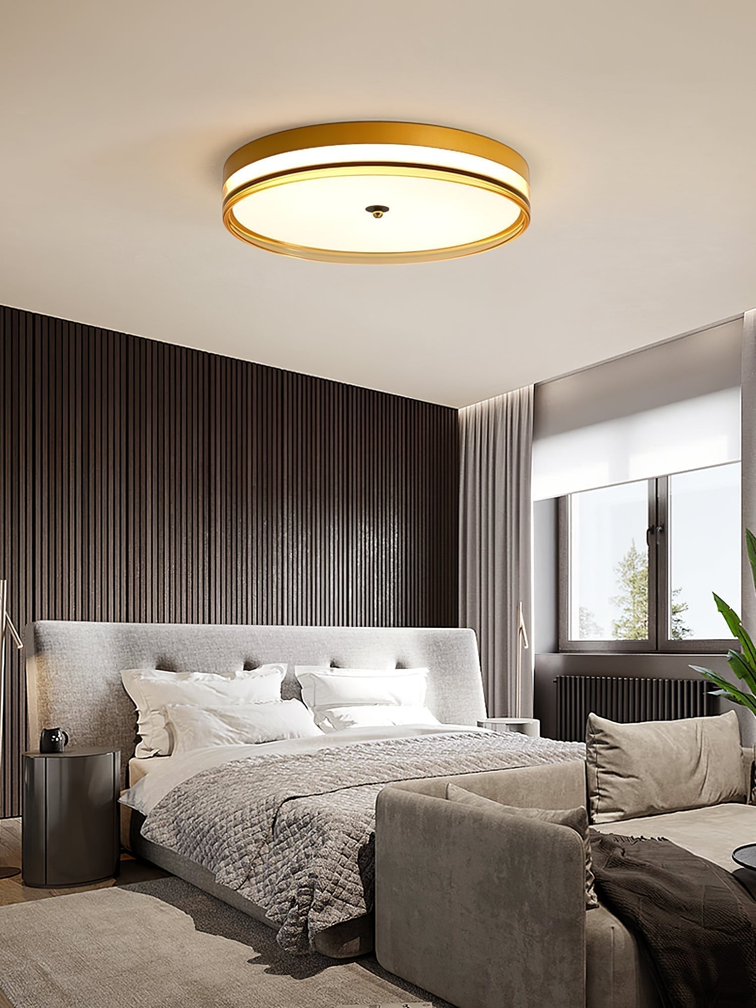 Nyra Ceiling Light Modern Minimalist Glow By LumaNova - OpalDwell