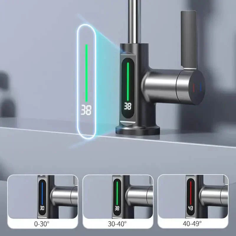 AquaLuxe Digital Waterfall Faucet | OpalDwell OpalDwell