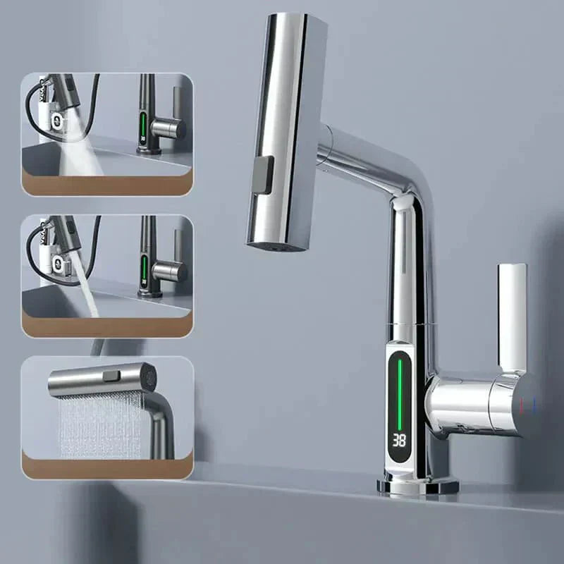 AquaLuxe Digital Waterfall Faucet | OpalDwell OpalDwell