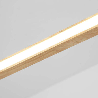 LumaWood Modern Hanging Lamp Metal And Wood With LED - OpalDwell
