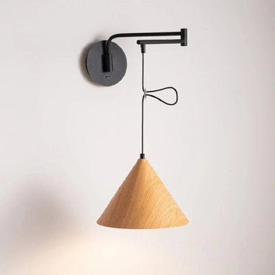 Aeron Swing-Arm Wall Lamp With Adjustable Reading Light - OpalDwell