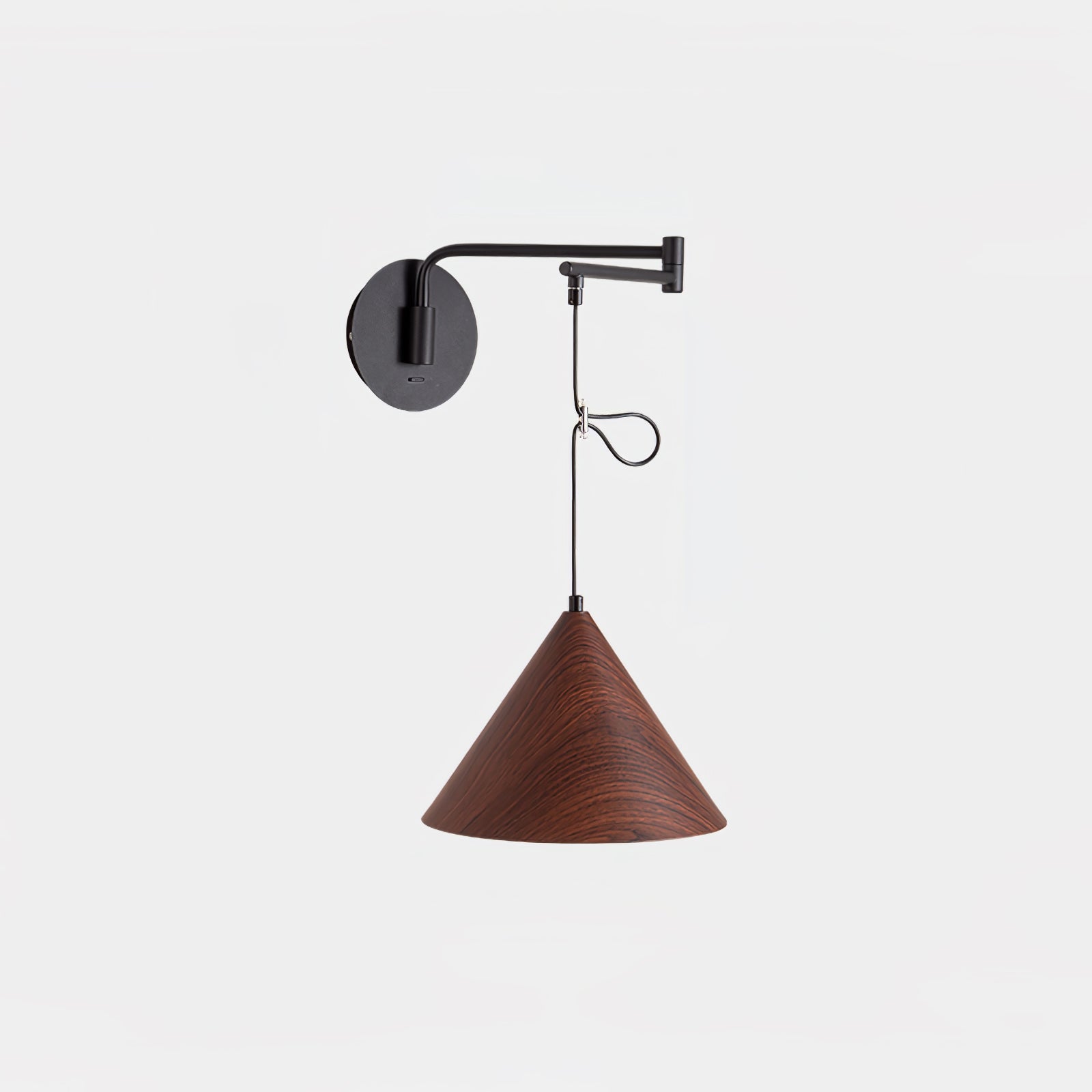 Aeron Swing-Arm Wall Lamp With Adjustable Reading Light - OpalDwell
