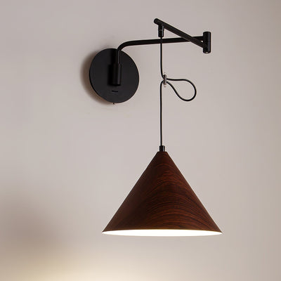 Aeron Swing-Arm Wall Lamp With Adjustable Reading Light - OpalDwell