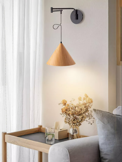 Aeron Swing-Arm Wall Lamp With Adjustable Reading Light - OpalDwell