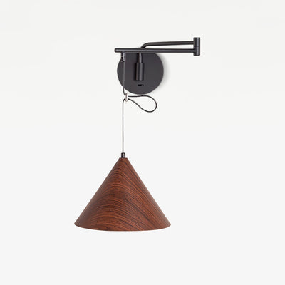 Aeron Swing-Arm Wall Lamp With Adjustable Reading Light - OpalDwell