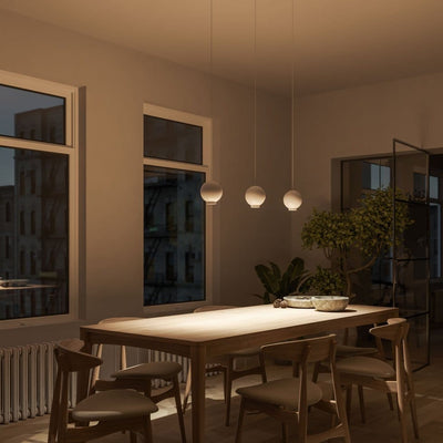 OrbiGlow Pendant Light With Warm LED And Adjustable Cable - OpalDwell