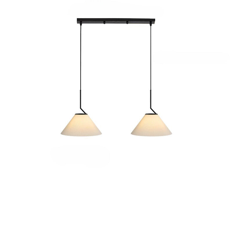 Caelara Soft Pleated Ceiling Pendant Light In Cream - OpalDwell