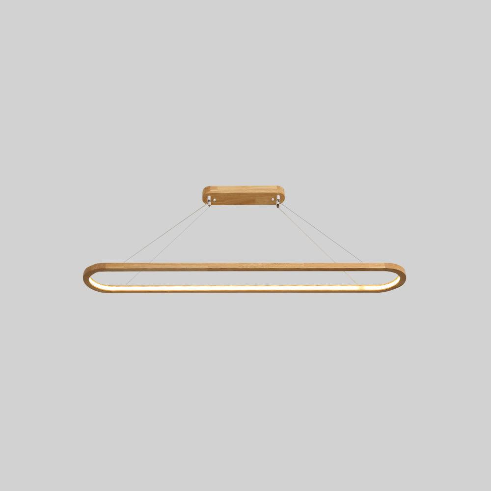 LumaWood Modern Hanging Lamp Metal And Wood With LED - OpalDwell