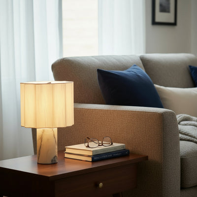 Modern Marble Table Lamp For Elegant Decorative Lighting - OpalDwell