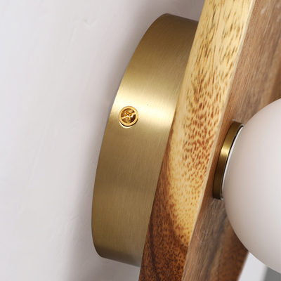 LumiVerde Natural Wood Wall Lamp for Warm Ambience - OpalDwell
