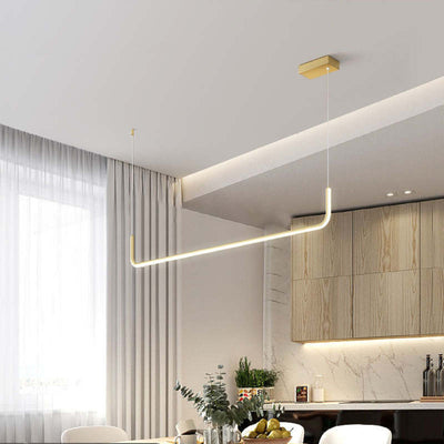 EdgeGlow | Modern LED Pendant Light in Metal and Silicone - OpalDwell