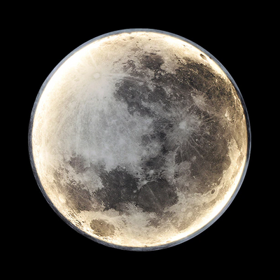 NovaLume Moon Glow LED Lamp With Dimmer for Cozy Bedroom Ambience - OpalDwell
