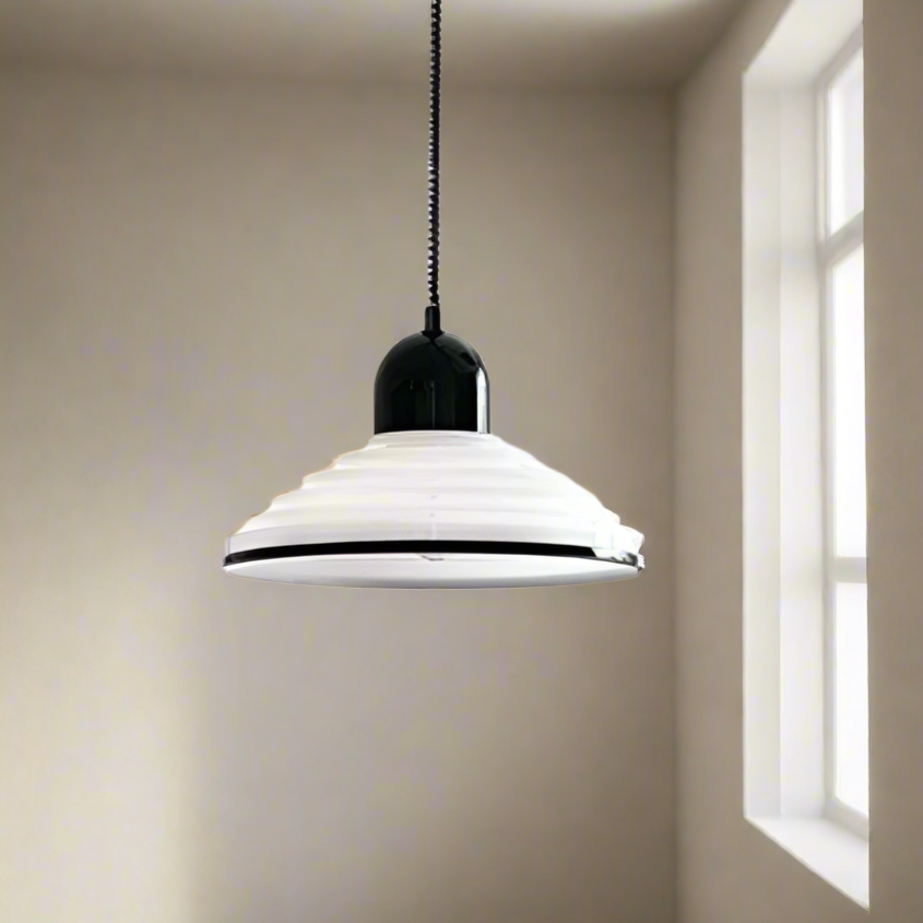 Luminelle Cream Glass Chandelier With Soft Lampshade - OpalDwell