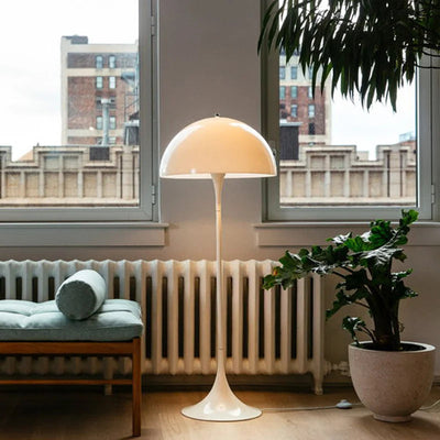 Aurelo Mushroom LED Floor Lamp in Nordic Style for Bedroom Ambient Light OpalDwell