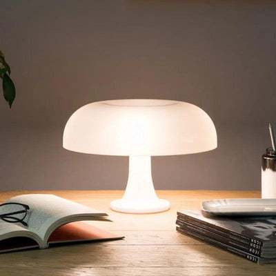 Noa Nordic Mushroom LED Night Lamp In Bedroom & Living Room - OpalDwell