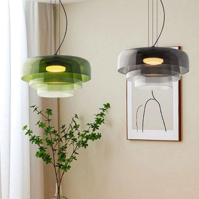FjordLumen Glass Pendant Light Norwegian Craft Lighting - OpalDwell