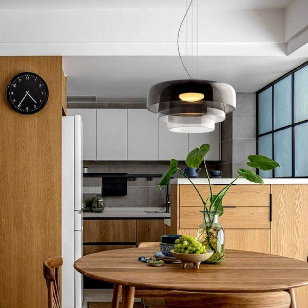 FjordLumen Glass Pendant Light Norwegian Craft Lighting - OpalDwell