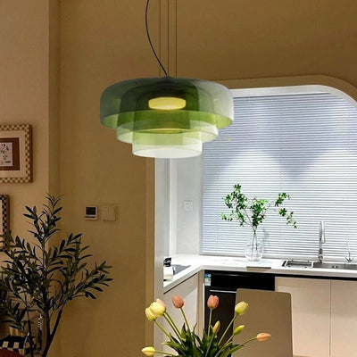FjordLumen Glass Pendant Light Norwegian Craft Lighting - OpalDwell