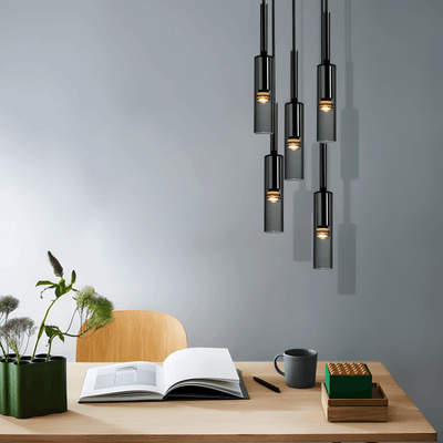 Lorrel | Smoky Glass Pendant Light OpalDwell