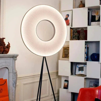 HaloSphere Floor Lamp Modern Minimalist Ambient Lighting OpalDwell