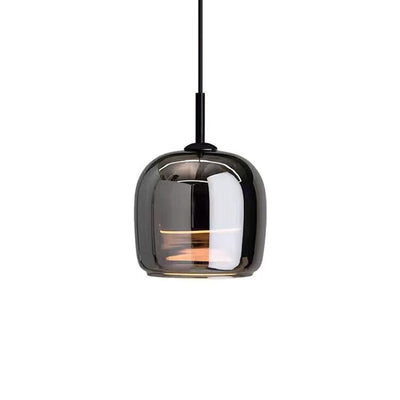 Arden Black Glass Pendant Light For Kitchen Island & Dining OpalDwell