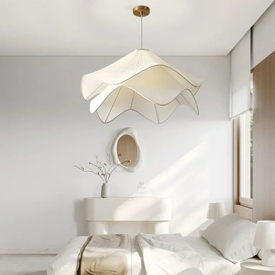 Fleurine French-Style Fabric Floral Chandelier - OpalDwell