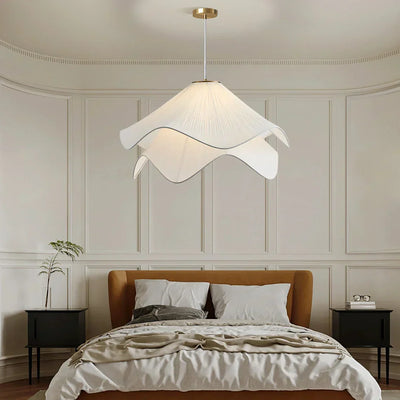 Fleurine French-Style Fabric Floral Chandelier - OpalDwell