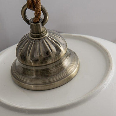 Lisboa LED Pendant Light, Ceramic Plate in Portuguese Tile Style, Bulb Included | OpalDwell OpalDwell