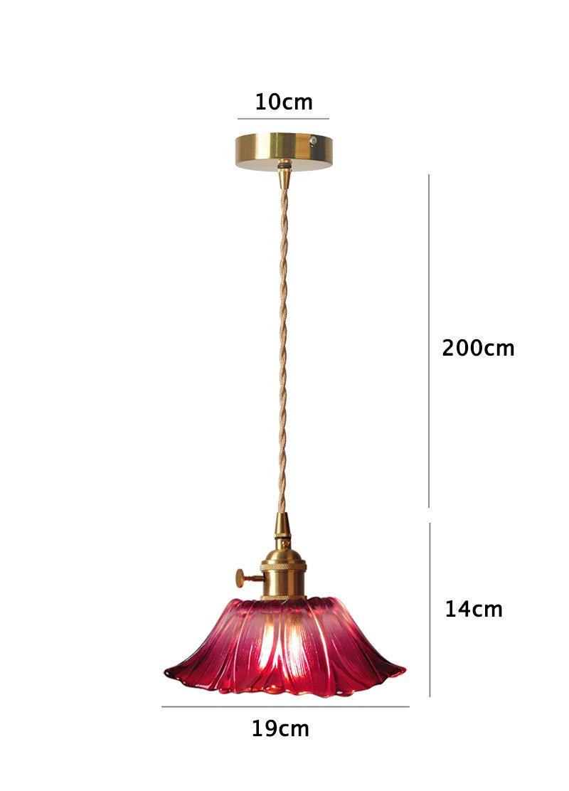 Lumenia | Frosted Glass Camellia Flower Pendant Light, Vintage Style, LED Bulb Included | OpalDwell - OpalDwell