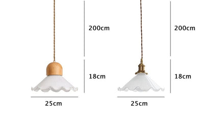 Alvara Vintage White Opaline Glass Flower LED Pendant Light With Brushed Brass Lamp Holder, Bulb Included | OpalDwell - OpalDwell