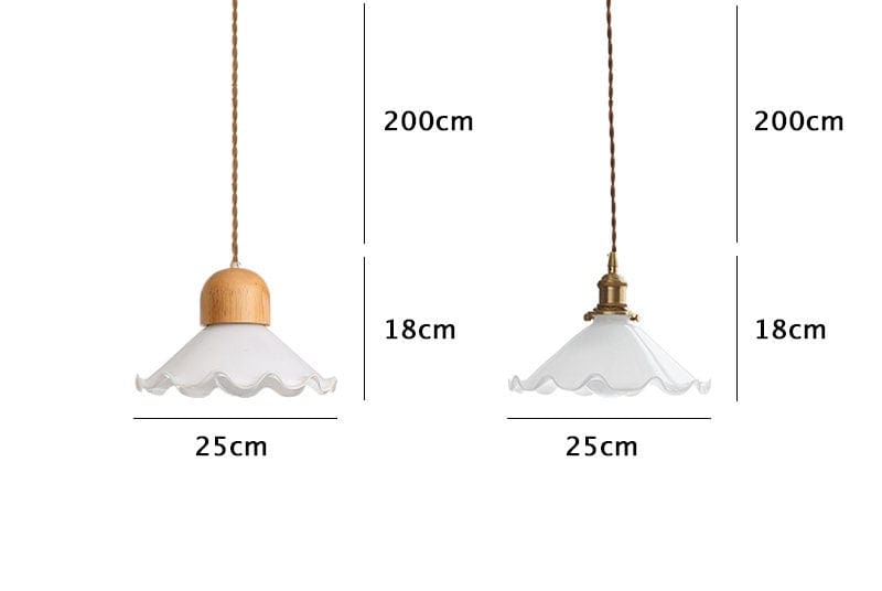 Alvara Vintage White Opaline Glass Flower LED Pendant Light With Brushed Brass Lamp Holder, Bulb Included | OpalDwell - OpalDwell