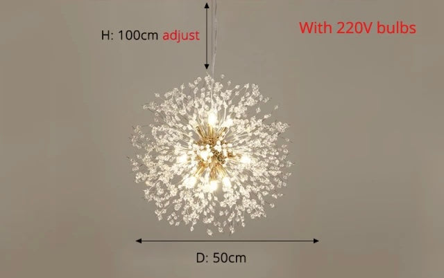 Contemporary Dandelion-Style Pendant Light - OpalDwell