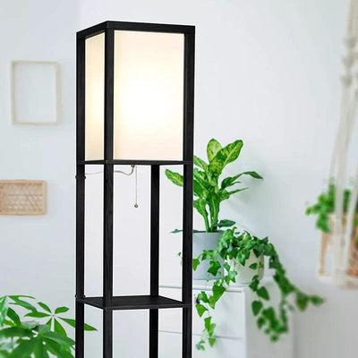 Rowan | Floor Lamp With Shelves OpalDwell
