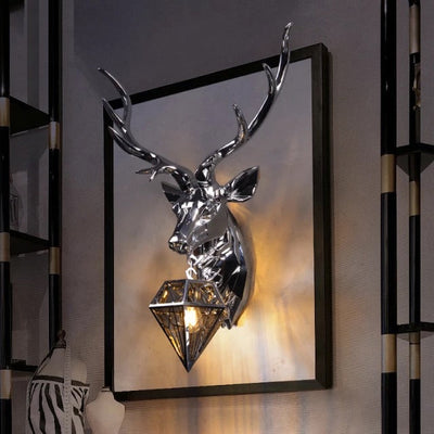 Decorative Antler Head - OpalDwell