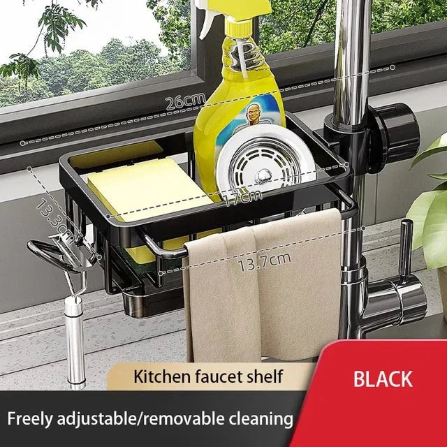 Sink Organizer in Aluminum - OpalDwell