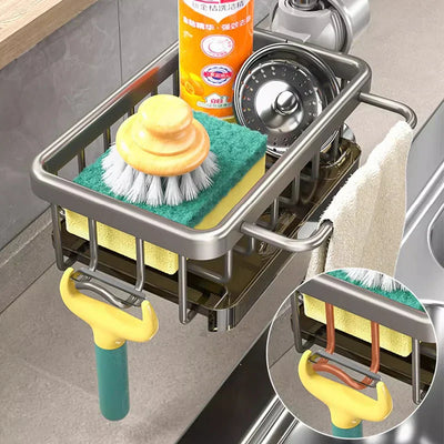 Sink Organizer in Aluminum - OpalDwell