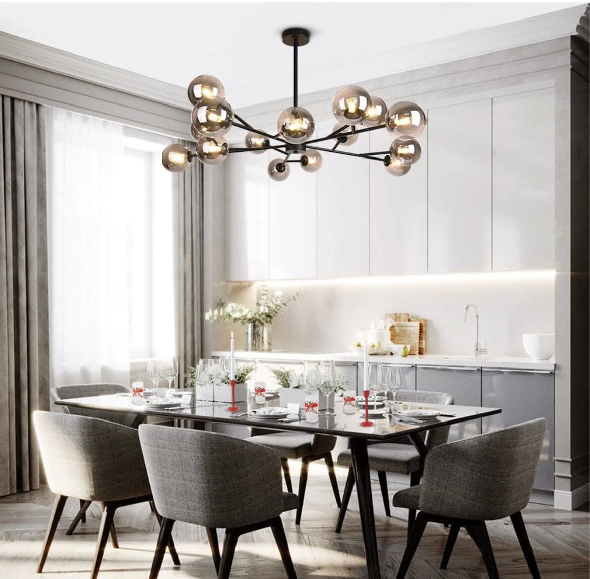Aureon Sputnik Chandelier - OpalDwell