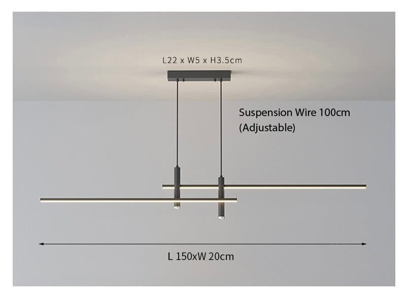 Vellaro | Two Light Chandelier - OpalDwell
