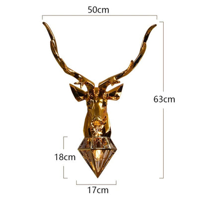 Decorative Antler Head - OpalDwell