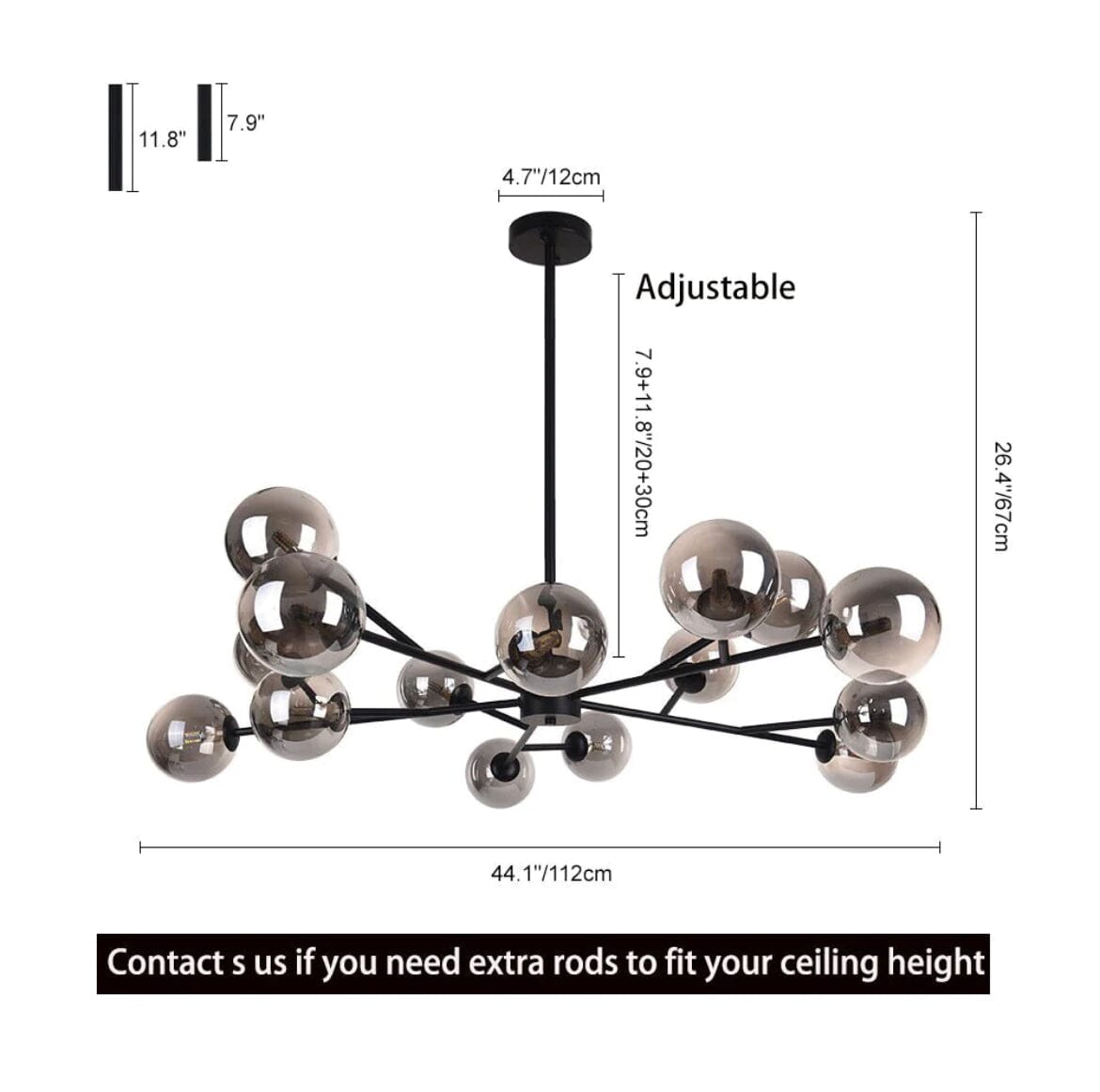Aureon Sputnik Chandelier - OpalDwell