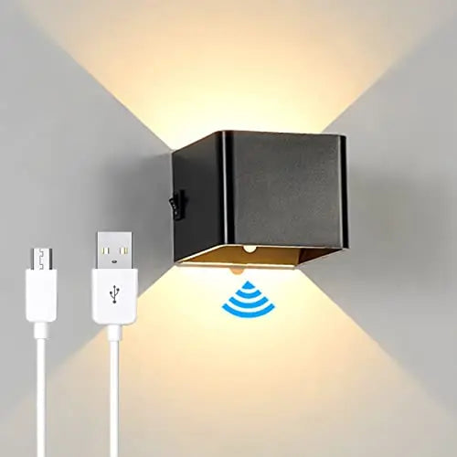 Aureon Wall Lamp Wireless USB Rechargeable Cordless Design 65 Hours Ambient Light - OpalDwell
